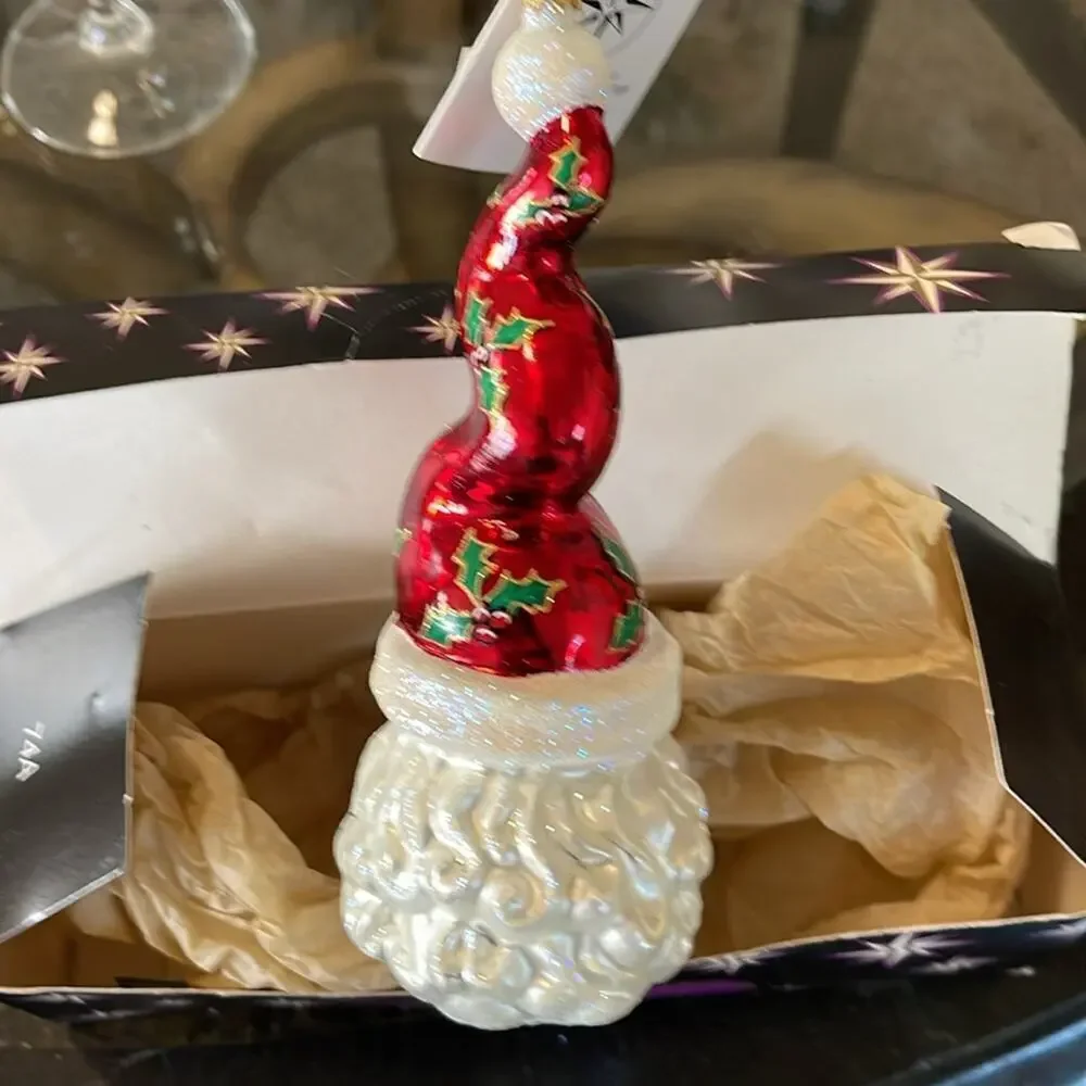 Holiday Christopher Radko — Holly Wiggle Nick Collectable 2002 mouth blown